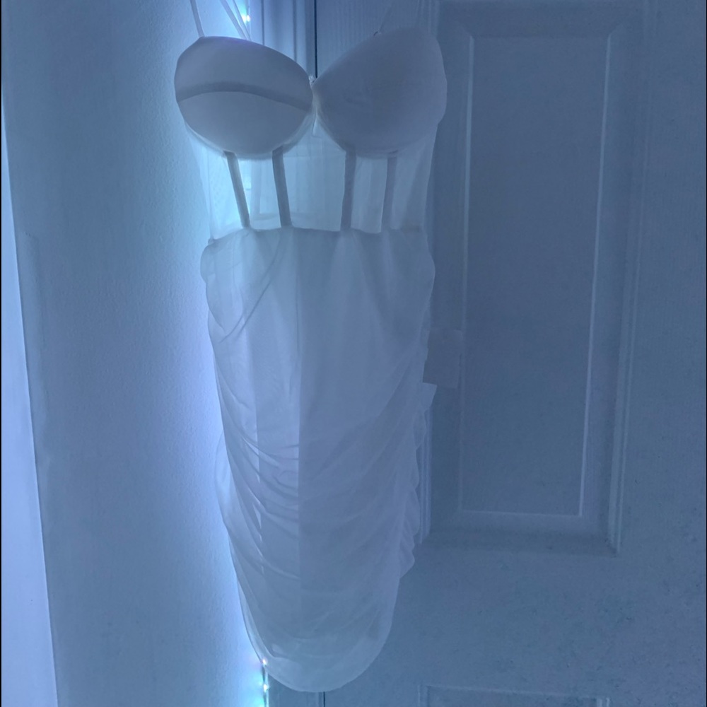 White mesh corset dress brand new with tag size S